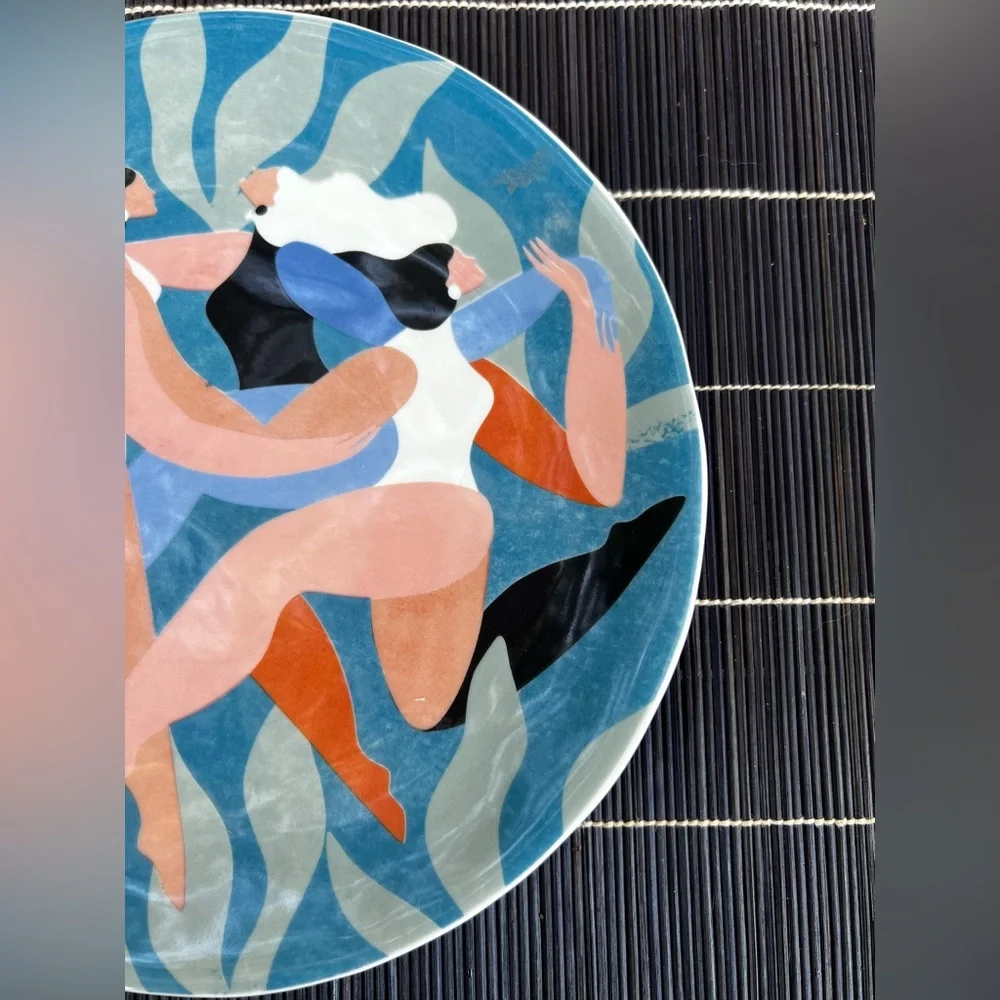 Anthropologie Maggie Stephenson “Take Time To Dance” Sisterhood Side Plate New